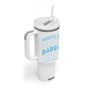 Promoted To Daddy 2026 New Boy Dad Tumbler With Handle First Time Fathers Day Gift TS12 Print Your Wear