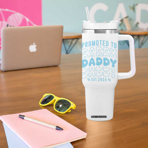 Promoted To Daddy 2026 New Boy Dad Tumbler With Handle First Time Fathers Day Gift TS12 Print Your Wear