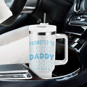 Promoted To Daddy 2026 New Boy Dad Tumbler With Handle First Time Fathers Day Gift TS12 Print Your Wear