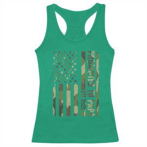Promoted To Papa Est 2026 American Flag Camo Racerback Tank Top Patriotic New Papa TS12 Irish Green Print Your Wear