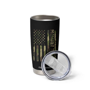 Promoted To Papa Est 2026 American Flag Camo Tumbler Cup Patriotic New Papa TS12 Print Your Wear