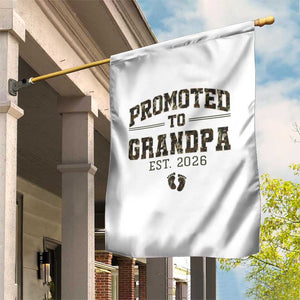 Promoted To Grandpa Est 2026 Garden Flag Vintage Camo Grandpa Graphic TS12 Print Your Wear
