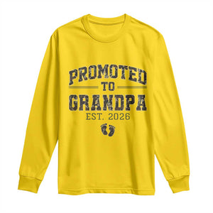 Promoted To Grandpa Est 2026 Long Sleeve Shirt Vintage Camo Grandpa Graphic TS12 Daisy Print Your Wear