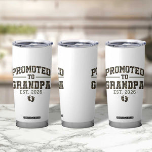 Promoted To Grandpa Est 2026 Tumbler Cup Vintage Camo Grandpa Graphic TS12 Print Your Wear