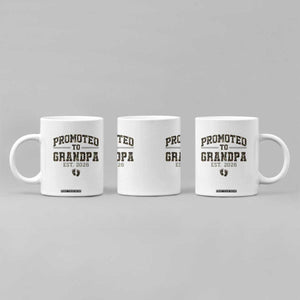 Promoted To Grandpa Est 2026 Coffee Mug Vintage Camo Grandpa Graphic TS12 Print Your Wear
