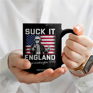 Funny 4th Of July George Washington Coffee Mug Suck It England