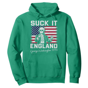 Funny 4th Of July George Washington Hoodie Suck It England TS12 Irish Green Print Your Wear