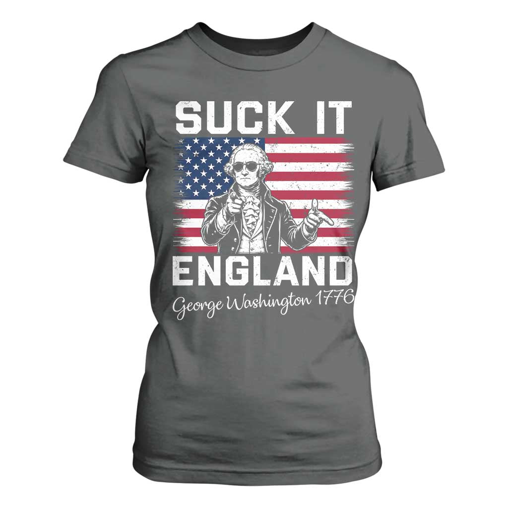 Funny 4th Of July George Washington T Shirt For Women Suck It England
