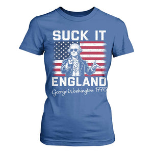 Funny 4th Of July George Washington T Shirt For Women Suck It England