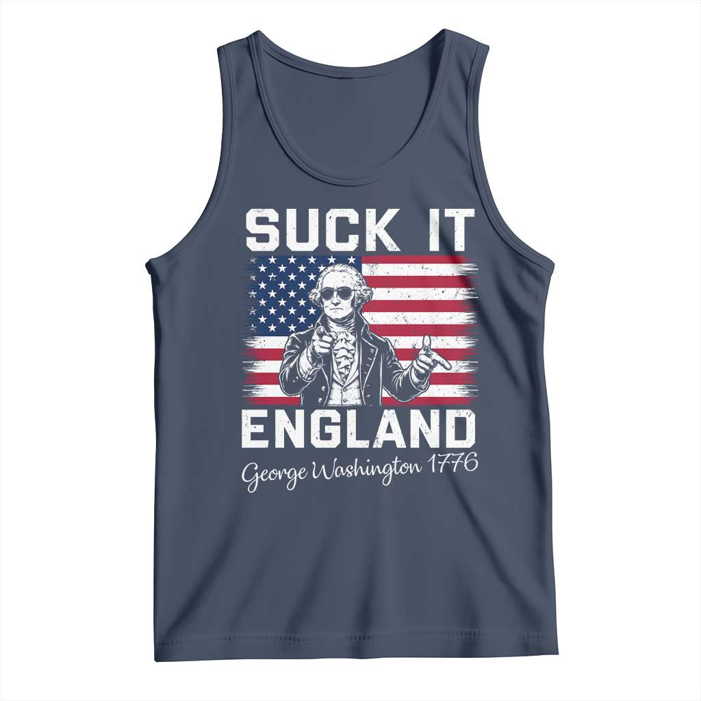Funny 4th Of July George Washington Tank Top Suck It England