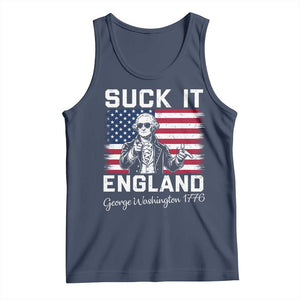 Funny 4th Of July George Washington Tank Top Suck It England