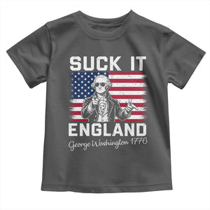 Funny 4th Of July George Washington Toddler T Shirt Suck It England