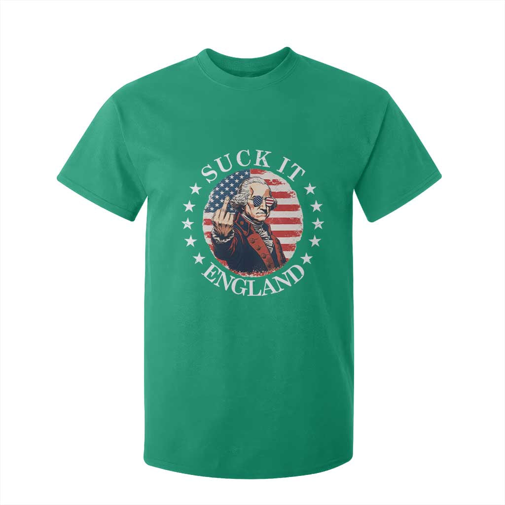 Funny George Washington Revolutionary War T Shirt For Kid Suck It England