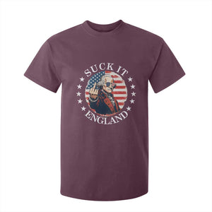Funny George Washington Revolutionary War T Shirt For Kid Suck It England