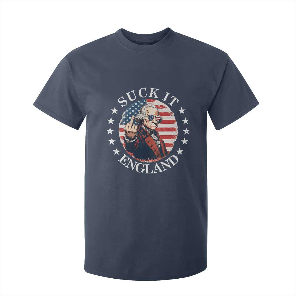 Funny George Washington Revolutionary War T Shirt For Kid Suck It England