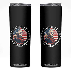 Funny George Washington Revolutionary War Skinny Tumbler Suck It England