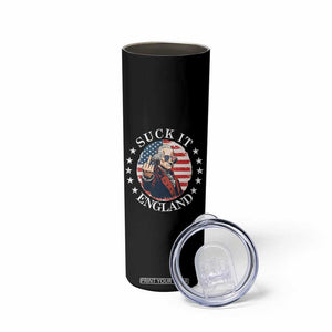 Funny George Washington Revolutionary War Skinny Tumbler Suck It England