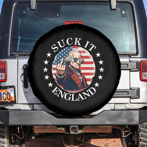Funny George Washington Revolutionary War Spare Tire Cover Suck It England