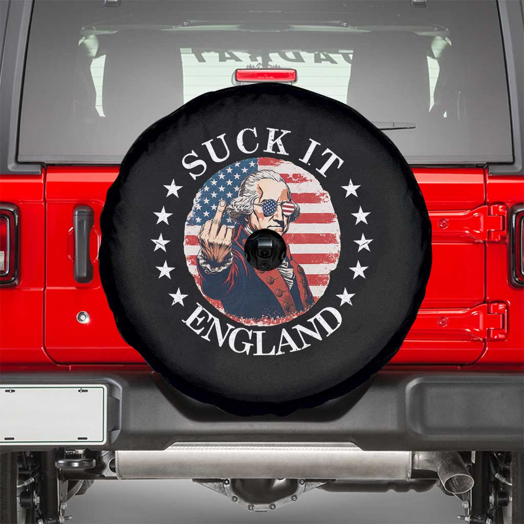 Funny George Washington Revolutionary War Spare Tire Cover Suck It England