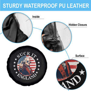 Funny George Washington Revolutionary War Spare Tire Cover Suck It England