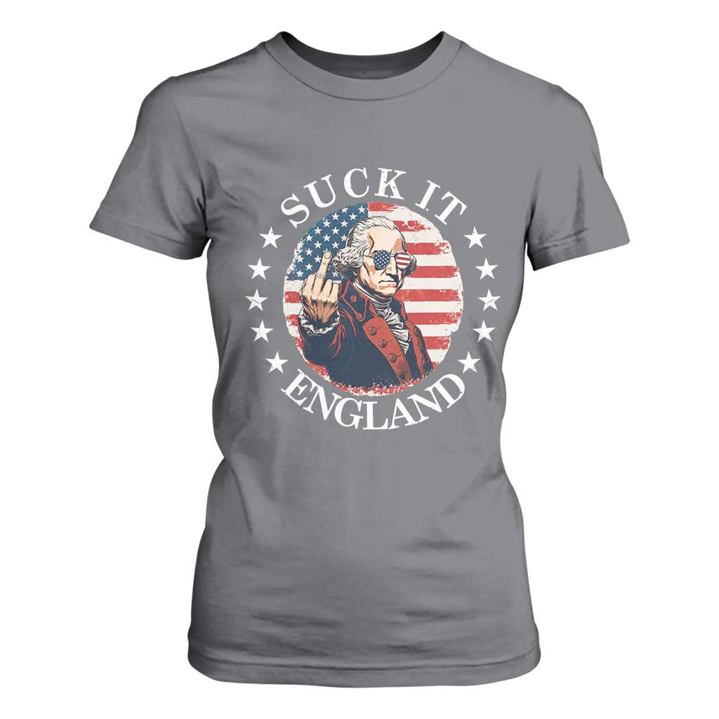 Funny George Washington Revolutionary War T Shirt For Women Suck It England