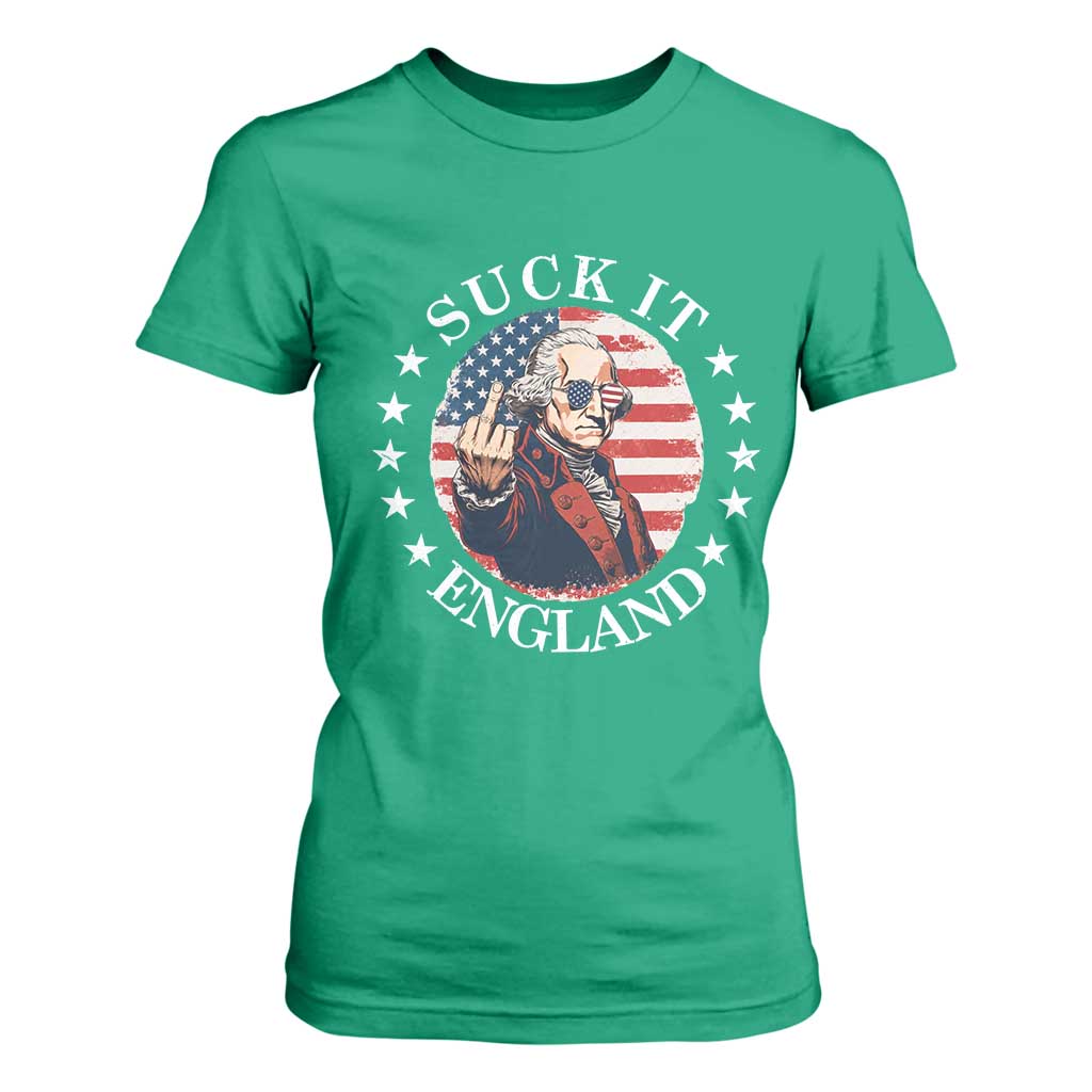 Funny George Washington Revolutionary War T Shirt For Women Suck It England