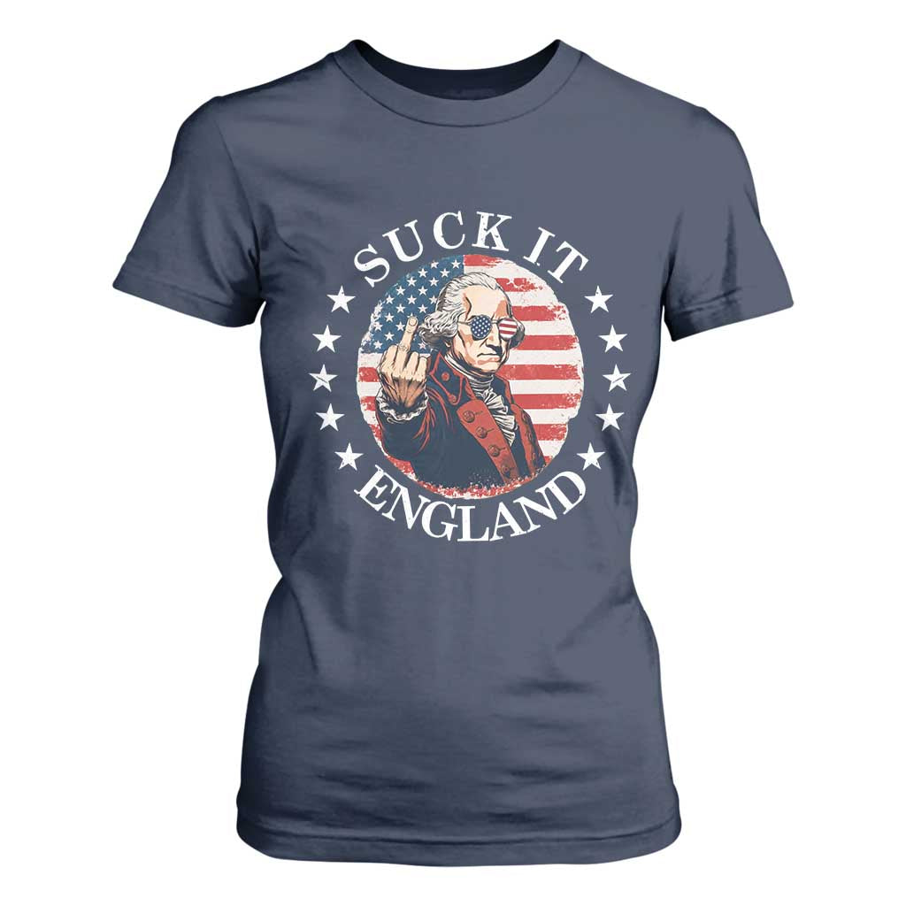 Funny George Washington Revolutionary War T Shirt For Women Suck It England