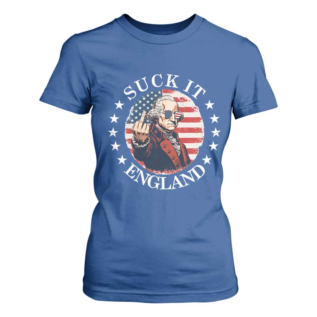 Funny George Washington Revolutionary War T Shirt For Women Suck It England