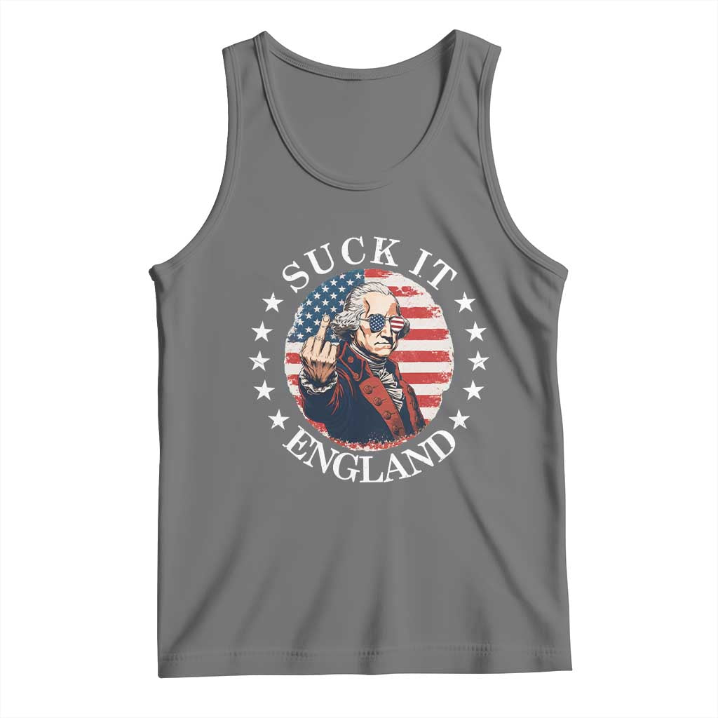 Funny George Washington Revolutionary War Tank Top Suck It England
