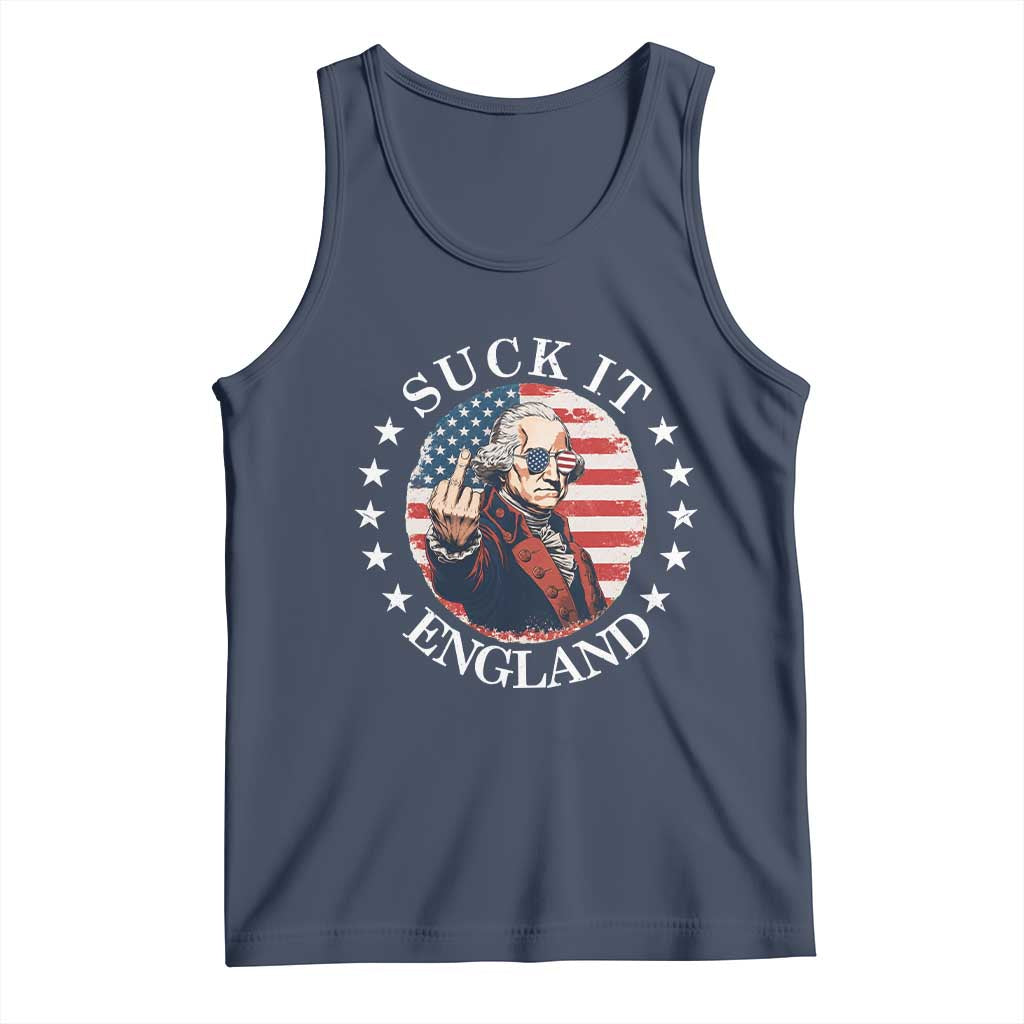 Funny George Washington Revolutionary War Tank Top Suck It England