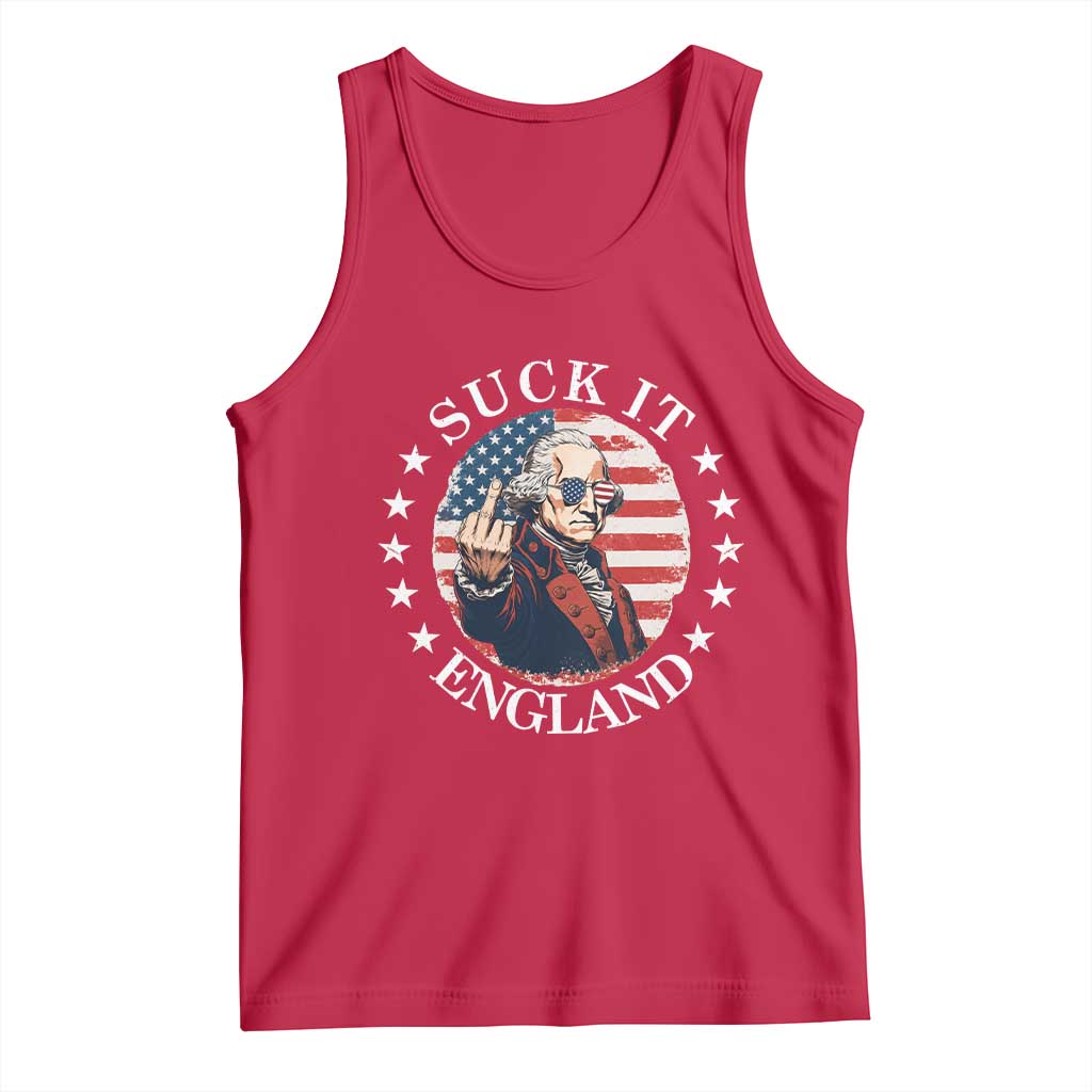Funny George Washington Revolutionary War Tank Top Suck It England