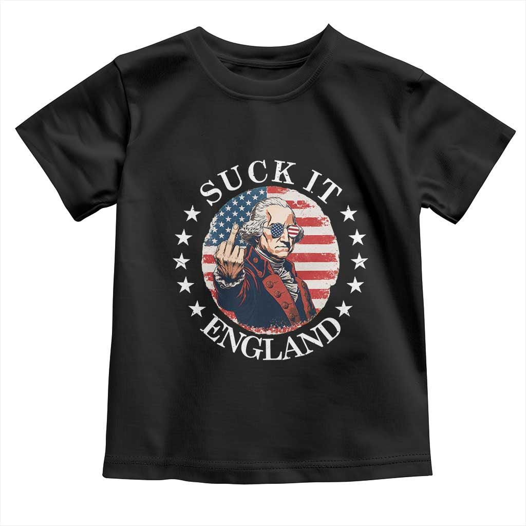 Funny George Washington Revolutionary War Toddler T Shirt Suck It England