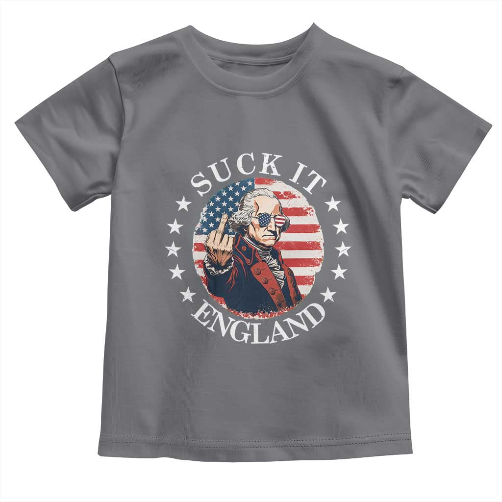 Funny George Washington Revolutionary War Toddler T Shirt Suck It England
