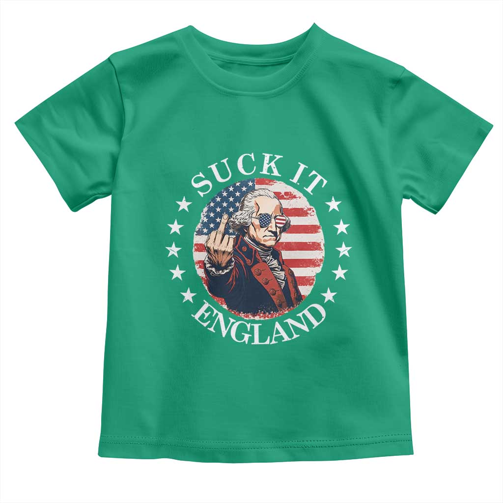Funny George Washington Revolutionary War Toddler T Shirt Suck It England