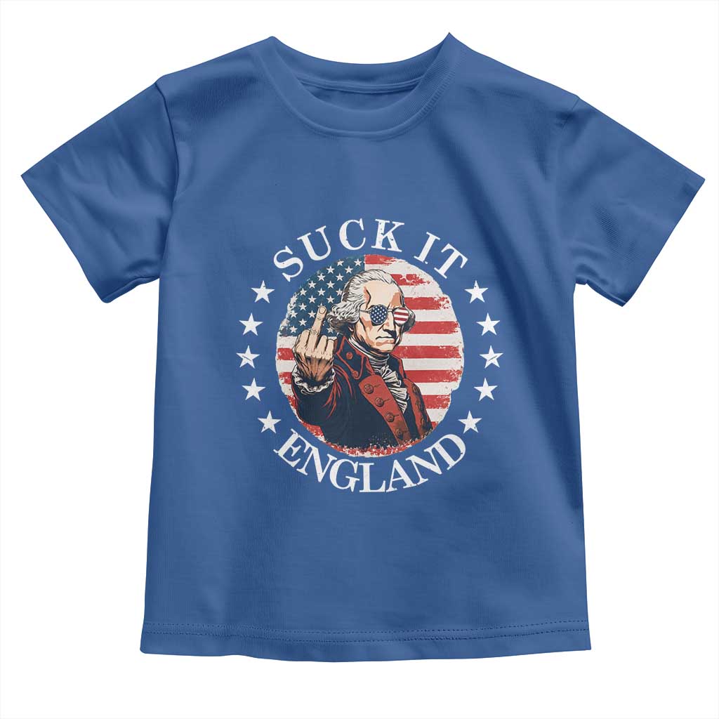 Funny George Washington Revolutionary War Toddler T Shirt Suck It England