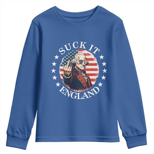 Funny George Washington Revolutionary War Youth Sweatshirt Suck It England