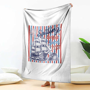 Spilling The Tea Since 1773 Throw Blanket Boston Tea Party USA History Humor