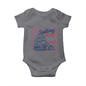 Spilling The Tea Since 1773 Baby Onesie Boston Tea Party USA History Humor
