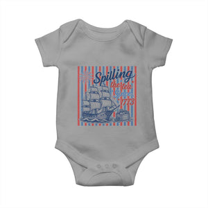 Spilling The Tea Since 1773 Baby Onesie Boston Tea Party USA History Humor