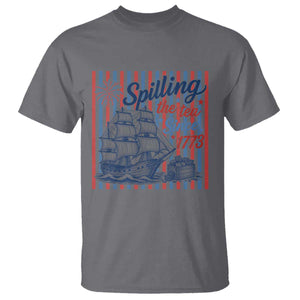 Spilling The Tea Since 1773 T Shirt Boston Tea Party USA History Humor