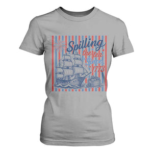 Spilling The Tea Since 1773 T Shirt For Women Boston Tea Party USA History Humor