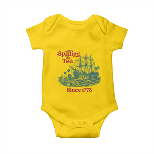 Spilling The Tea Since 1773 Baby Onesie American History Gift