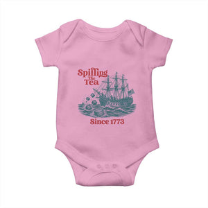 Spilling The Tea Since 1773 Baby Onesie American History Gift