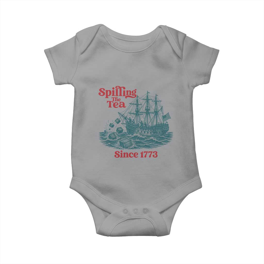 Spilling The Tea Since 1773 Baby Onesie American History Gift