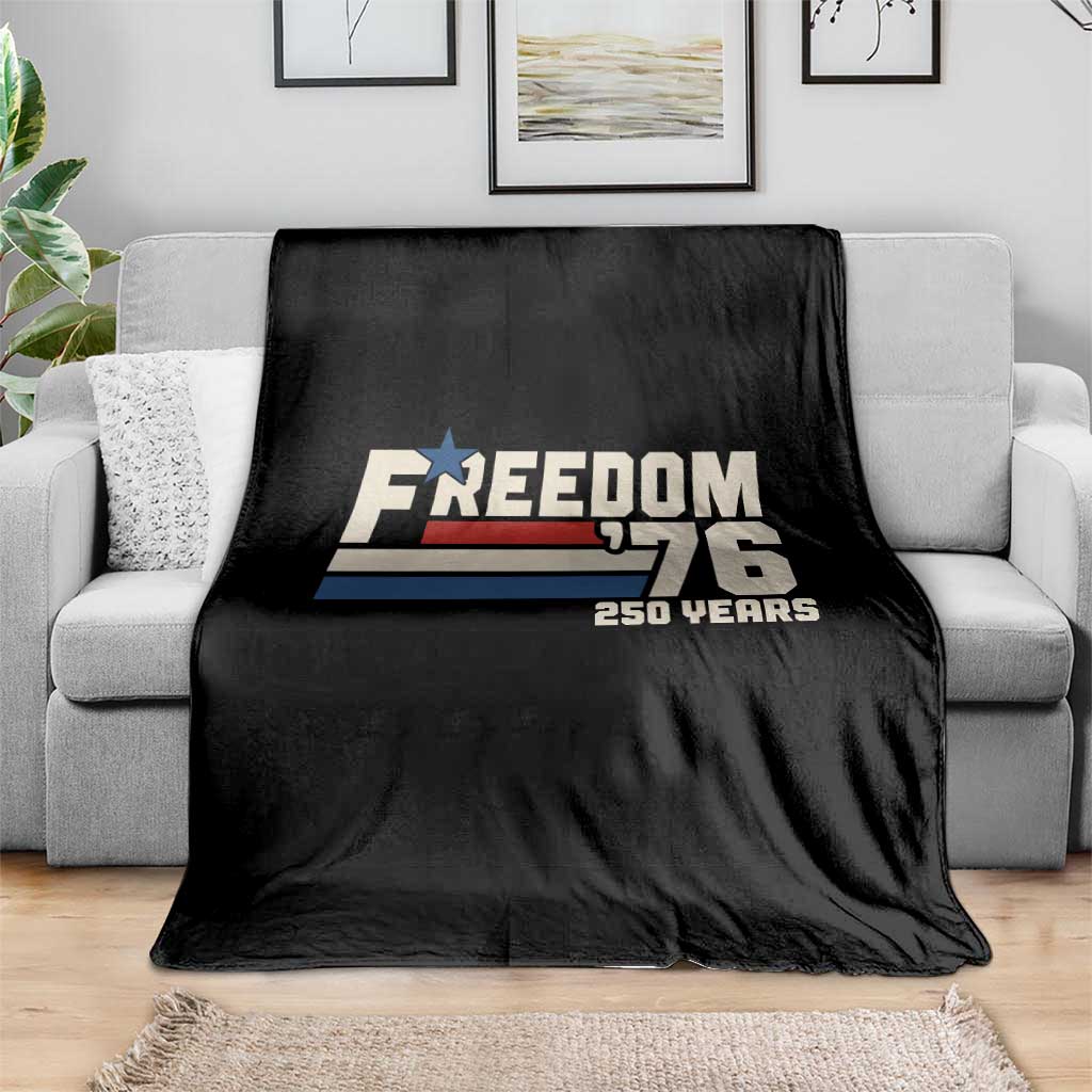 America Retro 250 Years Freedom USA 1776 2026 Throw Blanket TS12 Print Your Wear