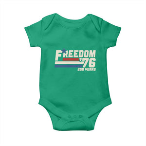 America Retro 250 Years Freedom USA 1776 2026 Baby Onesie