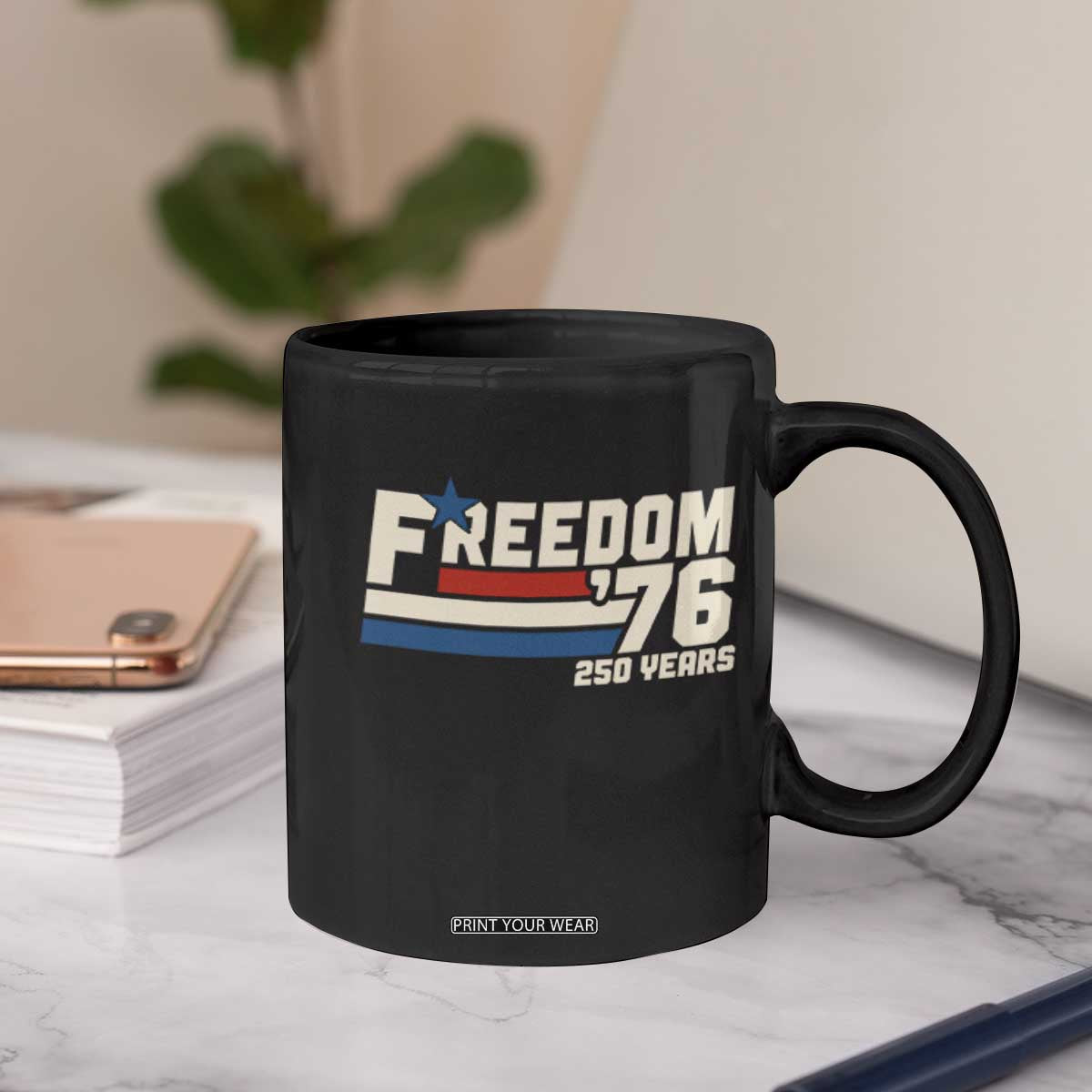 America Retro 250 Years Freedom USA 1776 2026 Coffee Mug