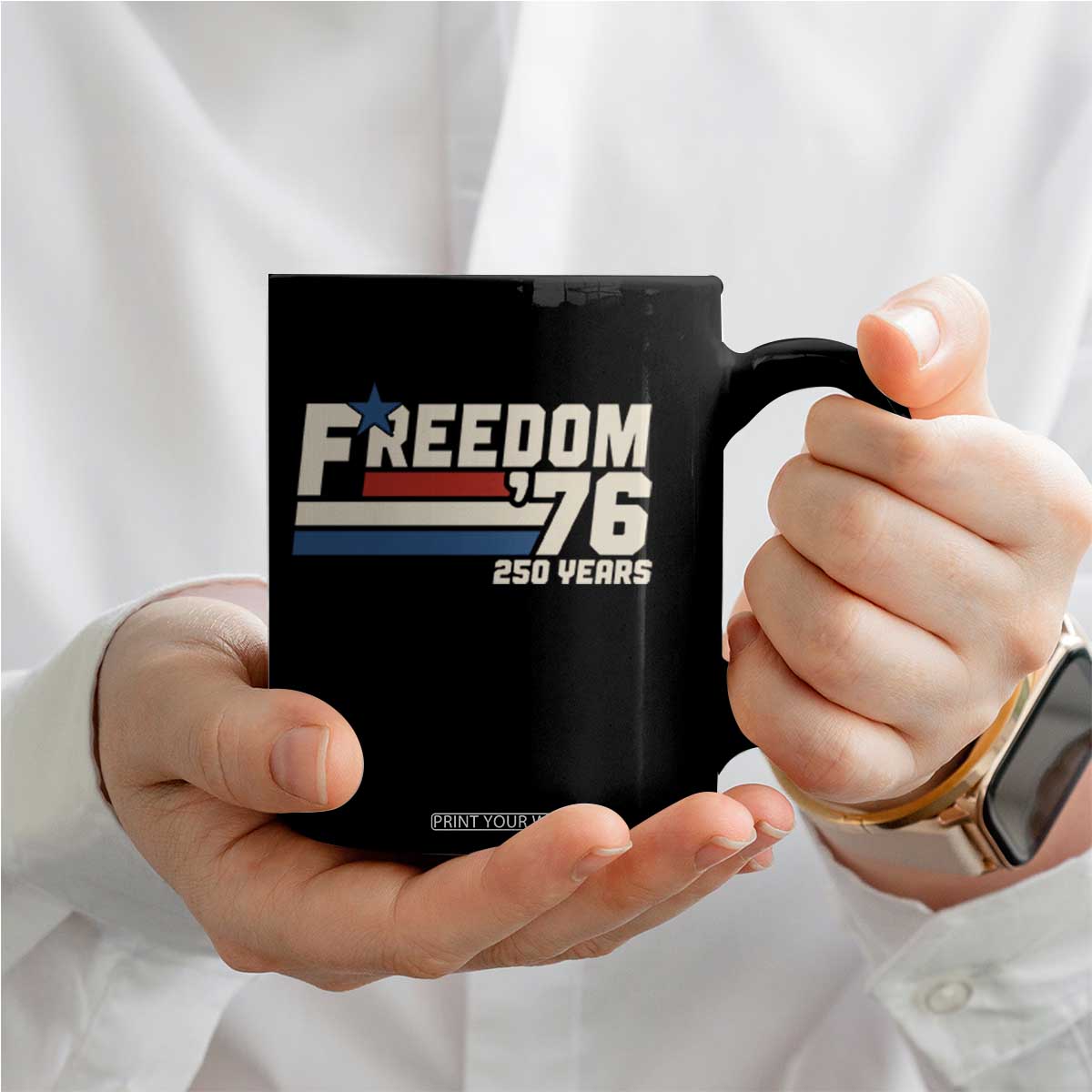 America Retro 250 Years Freedom USA 1776 2026 Coffee Mug