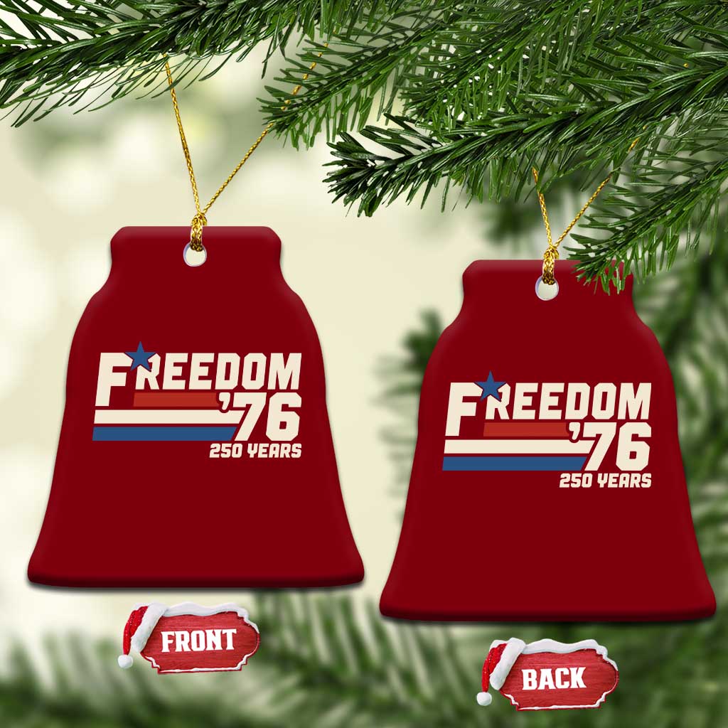 America Retro 250 Years Freedom USA 1776 2026 Ceramic Ornament TS12 Print Your Wear