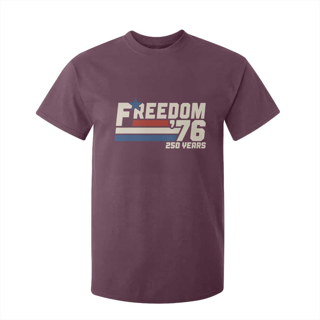 America Retro 250 Years Freedom USA 1776 2026 T Shirt For Kid